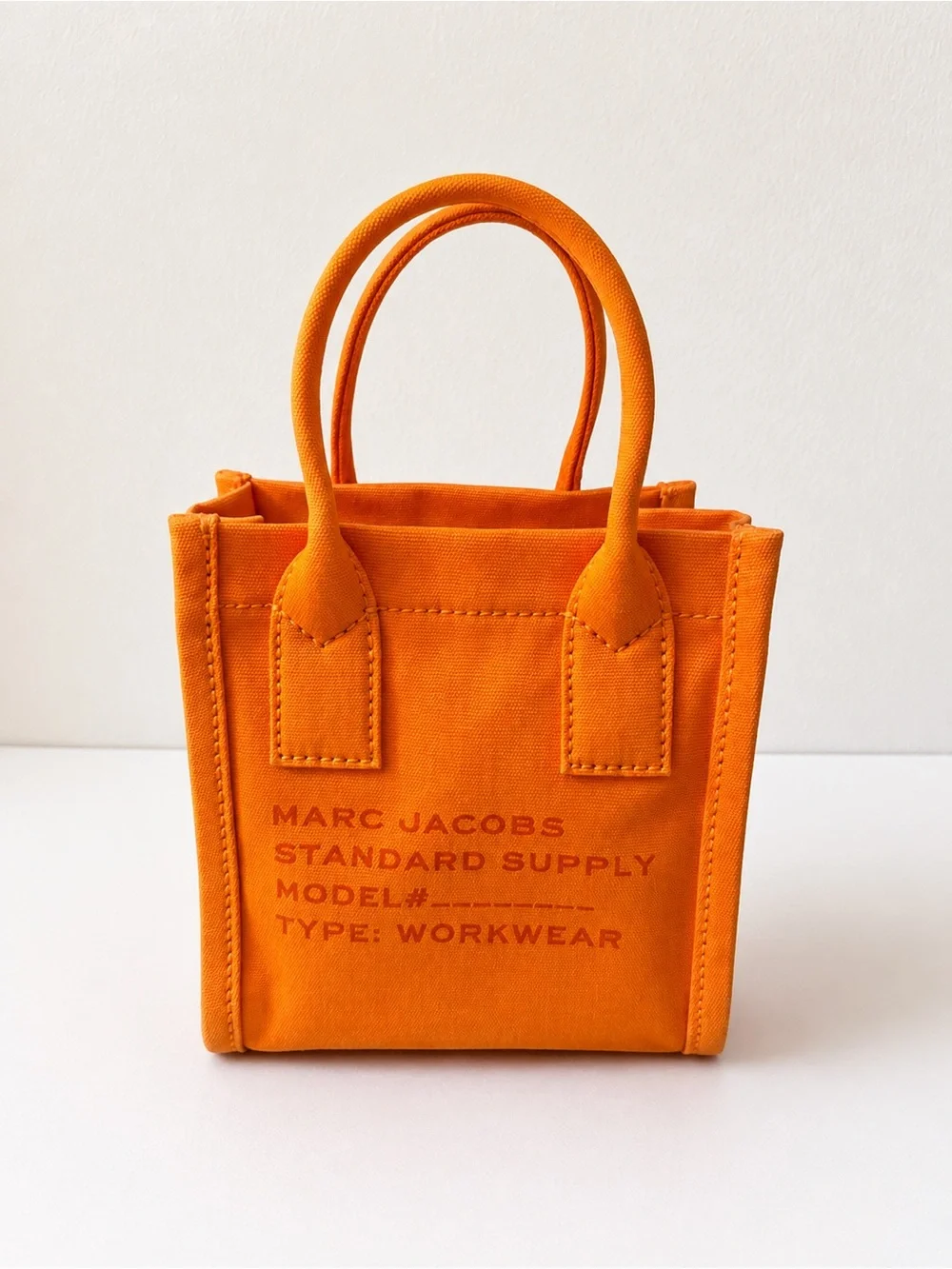 Marc Jacobs Mini Tote Bag - Orange Canvas Crossbody